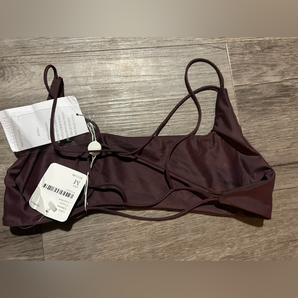 Mikoh Dark Plum Two-Piece Bikini Set - Picture 3 of 5